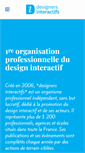 Mobile Screenshot of designersinteractifs.org